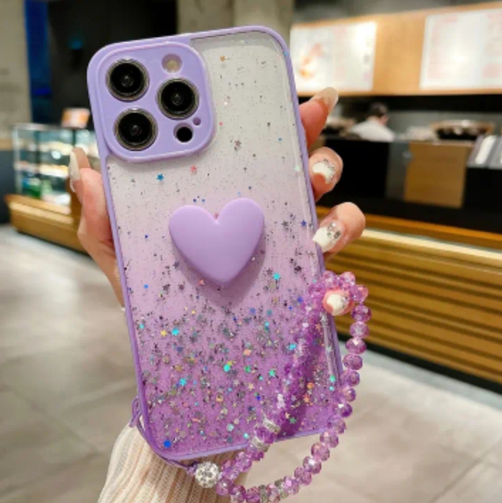 Brand new Apple IPhone 15 Pro Max Glitter Clear Soft  Silicone Phone case
